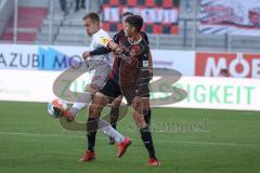 2.BL; FC Ingolstadt 04 - Holstein Kiel; Zweikampf Filip Bilbija (35, FCI) Holtby Lewis (10 Kiel)