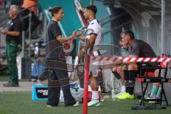 3. Liga - Saison 2026/27 - Victoria Köln - FC Ingolstadt 04  - Sejdo Durakov (Nr.11 - FCI) wird eingewechselt - Cheftrainerin Sabrina Wittmann (FCI) - Foto: Meyer Jürgen