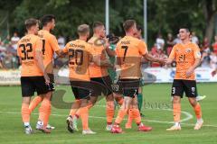 Toto-Pokal; SV Manching - FC Ingolstadt 04; Tor Jubel Treffer Jannik Mause (7, FCI) Yannick Deichmann (20, FCI) Felix Keidel (43, FCI) Simon Lorenz (32, FCI) Mladen Cvjetinovic (19, FCI)