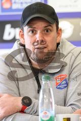3. Liga; SpVgg Unterhaching - FC Ingolstadt 04; Pressekonferenz Cheftrainer Marc Unterberger (SpVgg) Interview
