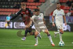 3. Liga - Saison 2026/27 - FC Ingolstadt 04 - TSG Hoffenheim II - Benjamin Kanuric (Nr.37 - FCI) - Dulic Sean (Nr.3 - Hoffenheim) - Foto: Meyer Jürgen
