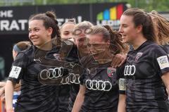 2. Frauen-Bundesliga - Saison 2021/2022 - FC Ingolstadt 04 - MSV Duisburg - Der 1:0 Führungstreffer durch Reischmann Stefanie (#21 FCI) - jubel - Foto: Meyer Jürgen