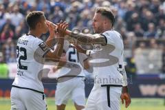 3. Liga; SV Meppen - FC Ingolstadt 04; Tor Jubel Treffer Patrick Schmidt (9, FCI) Marcel Costly (22, FCI)