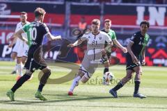 3. Liga; FC Ingolstadt 04 - Hannover 96 II; Benjamin Kanuric (8, FCI) Uhlmann Eric (10 H96) Niklaus Jeremie (29 H96)