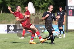 Kreisklasse - Saison 2023/2024 -SV Zuchering - SV Oberstimm - Thomas Frank schwarz Oberstimm - Lukas Högele rot Zuchering - Foto: Meyer Jürgen