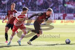 3. Liga; SSV Jahn Regensburg - FC Ingolstadt 04; Benjamin Kanuric (8, FCI) Saller Benedikt (6 Jahn) Marcel Costly (22, FCI)