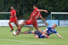 Kreisfreundschaftsspiel - Saison 2024/25 - Kreisfreundschaftsspiel - TSV Ober/Unterh.stadt - FC Fatih -  Der 0:2 Führungstreffer durch - Akif Abasikeles (Nr.20 - FC Fatih) - Nick Wagner (Nr.22 - TSV Ober/Unterh.stadt) - jubel- Foto: Meyer Jürgen