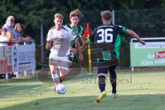 Testspiel - SpVgg Greuther Fürth - FC Ingolstadt 04 - Maximilian Neuberger (Nr.38 - FCI) - Zebrauskas Natanas (#36 Fürth) - Foto: Jürgen Meyer