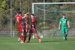 Kreisklasse - Saison 2022/2023 - SV Lippertshofen - SV Stammham - Der 0:2 Führungstreffer durch Michael Wermuth rot #10 Stammham - jubel - Foto: Meyer Jürgen