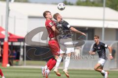 * Testspiel - Saison 2025/26 - FC Ingolstadt 04 - FSV Zwickau - Jasper Maljojoki (Nr.23 - FC Ingolstadt 04) - Daniel Haubner (Nr.28 - FSV Zwickau) - Foto: Meyer Jürgen