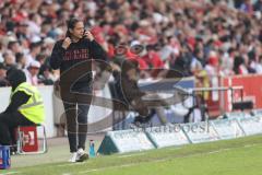 3. Liga; Energie Cottbus - FC Ingolstadt 04; an der Seitenlinie, Spielerbank Cheftrainerin Sabrina Wittmann (FCI)