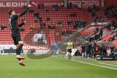 2.BL; FC Ingolstadt 04 - Karlsruher SC; Tor Jubel Treffer 1:0 Thomas Keller (27, FCI)