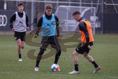 2.BL; FC Ingolstadt 04 - Trainingsstart nach Winterpause, Neuzugänge, Florian Pick (FCI) Andreas Poulsen (2, FCI) Merlin Röhl (34, FCI)