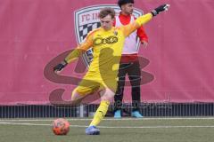 A - Junioren Bundesliga Süd/Südwest -  Saison 2021/2022 - FC Ingolstadt 04 - 1. FC Saarbrücken - Bock Julian Torwart (#33 FCI) - Foto: Meyer Jürgen