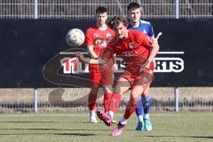 Bayernliga Süd - Saison 2022/2023 - FC Ingolstadt 04 - FC Deisenhofen - Juan Ignacio Cabrera (Nr.27 - FCI II) - Nikolaos Gkasimpagiazov blau Deisenhofen - Foto: Meyer Jürgen