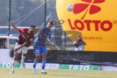 Toto-Pokal; Finale; FV Illertissen - FC Ingolstadt 04; Visar Musliu (16, FCI) Zweikampf Kampf um den Ball Glessing Yannick (21 FVI)