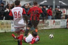 Kreisklasse - Saison 2025/26- Türk SV Ingolstadt - SC Steinberg-  - Daniel Drotleff weiss Türkisch - Tobias Schels rot Steinberg  - Foto: Meyer Jürgen