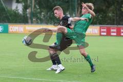 Bezirksliga - Saison 2025/26 - FC Gerolfing - TSV Gaimersheim - Lukas Achhammer (Nr.9 - FC Gerolfing) - Elias Burgfeld (Nr.11 - TSV Gaimersheim) - Foto: Meyer Jürgen