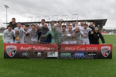 AUDI - Schanzer Amateurcup - Finale -  2026  - SV Hundszell - SV Denkendorf - Siegerehrung - 1. Sieger SV Hundszell - Jubel - Foto: Meyer Jürgen