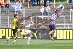 3. Liga; Borussia Dortmund II - FC Ingolstadt 04; Torchance Jannik Mause (7, FCI) Antonios Papadopoulos (18 BVB2)