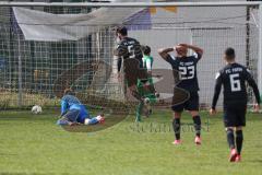 Fussball - Kreisliga - FC Grün Weiss Ingolstadt - FC Fatih Ingolstadt - Adar Gectan grün GW Ing. mit dem 1:1 Ausgleichstreffer - Ali Cakmakci Torwart Fatih Ing. - jubel - Foto: Meyer Jürgen