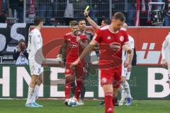2.BL; Fortuna Düsseldorf - FC Ingolstadt 04; Torwart Dejan Stojanovic (39 FCI) gelbe Karte