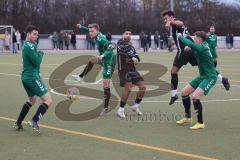 Freundschaftsspiel - FC Fatih Ingolstadt - TV Aiglsbach - Marko Miskovic schwarz FC Fatih beim Kopfball - Foto: Meyer Jürgen