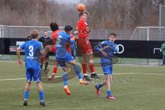 A-Junioren - Bundesliga Süd FC Ingolstadt 04 - TSG 1899 Hoffenheim - Moritz Wiezorrek (Nr.17 - FCI A-Junioren) - Giulio Conti (Nr.16 - FCI A-Junioren) -  Ottilinger Tim blau #5 Hoffenheim -  Foto: Meyer Jürgen