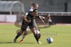 2. Fußball-Liga - Frauen - Saison 2023/2024 - FC Ingolstadt 04 - SV Meppen - Leonie Heim (Nr.9 - FCI Frauen) - Seyen Ayleen weiss Meppen - Foto: Meyer Jürgen