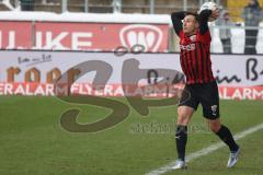 3.Liga - Saison 2022/2023 - SV 07 Elversberg - FC Ingolstadt 04 - Dominik Franke (Nr.3 - FCI) beim Einwurf - Foto: Meyer Jürgen