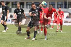 Bezirksliga - Saison 2024/25- TSV Gaimersheim - FC Fatih Ingolstadt - Nico von Swiontek Brzezinski (Nr.17 - TSV Gaimersheim) - Dardan Berisha rot FAtih - Foto: Meyer Jürgen