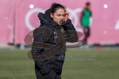 A - Junioren Bundesliga Süd/Südwest -  Saison 2021/2022 - FC Ingolstadt 04 - FC Bayern München - Sabrina Wittmann Trainerin FCI schreit - erschrocken - Foto: Meyer Jürgen