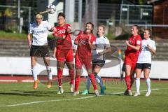 2. Frauen-Bundesliga - Saison 2021/2022 - FC Ingolstadt 04 - FSV Gütersloh - Uzungüney Ebru (#4 FCI) beim Kopfball - Fritz Anna-Lena (#19 FCI) - Foto: Meyer Jürgen