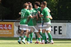 Bezirksliga - Saison 2024/25 - FC Gerolfing - TSV Rohrbach - Der 2:0 Führungstreffer durch Niklas Nissl (Nr.10 - FC Gerolfing) - jubel - Foto: Meyer Jürgen