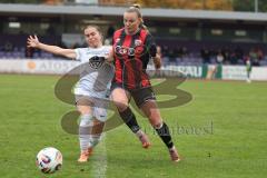 2. Frauen Bundesliga - Saison 2025/26- FC Ingolstadt 04 - VFL Wolfsburg - Jenny Beyer (Nr.8 - FC Ingolstadt Frauen I) - Maja Zielinska weiss Wolfsburg - Foto: Meyer Jürgen