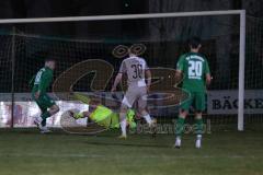 Landesliga - Saison 2024/25 - SV Manching - FC Ehekirchen - Sebastian Graßl (Nr.10 - SV Manching) mit dem 2:1 Führungstreffer - Gordy Niklas Torwart Ehekirchen - jubel - Foto: Meyer Jürgen