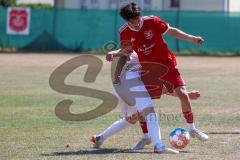 Kreisliga - Saison 2022/2023 - Türk.SV Ingolstadt - DJK Ingolstadt - Steven Spieß weiss DJK Ingolstadt - Eray Genc rot Türk.SV Ingolstadt - Foto: Meyer Jürgen