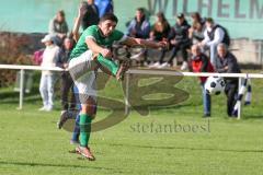 2023_10_28 - Kreisliga - Saison 2023/24 - SV Menning - FC Gerolfing  - Ananstasios Porfyriadis grün Gerolfing - XXXXX - Foto: Meyer Jürgen