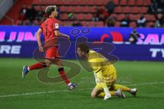 3. Liga; FC Ingolstadt 04 - FC Viktoria Köln; Anschluß Tor Jubel Treffer 1:2 Yann Sturm (7, FCI) Torwart Schulz Arne (27 VK)