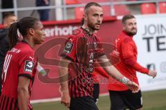 3. Liga - FC Bayern 2 - FC Ingolstadt 04 - Tor Jubel 2:1 durch Fatih Kaya (9, FCI), Caniggia Ginola Elva (14, FCI) Marc Stendera (10, FCI)