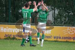 Toto-Pokal - Saison 2023/2024 - FC Gerolfing - TSV Rohrbach - Der 2:0 Führungstreffer durch Timo Kraus grün Gerolfing - jubel -  Foto: Meyer Jürgen