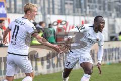 3. Liga; SV Meppen - FC Ingolstadt 04; Tor Jubel Treffer Moussa Doumbouya (27, FCI) 0:2, Tobias Bech (11, FCI)