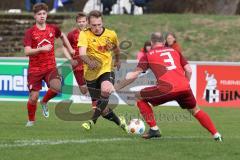 Kreisklasse - Saison 2023/24 -  SV Zuchering - TSV Lichtenau - Peer Wittmer gelb Lichtenau - Berthold Schneider rot Zuchering - Foto: Meyer Jürgen
