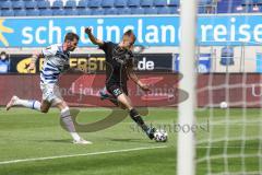 3. Liga - MSV Duisburg - FC Ingolstadt 04 - Tor Jubel Filip Bilbija (35, FCI) Joshua Bitter (23 MSV)