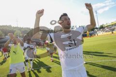 Toto-Pokal Finale; Würzburger Kickers - FC Ingolstadt 04; Sieg Jubel Freude Toto-Pokalsieg Lukas Fröde (34, FCI) Pascal Testroet (37, FCI)