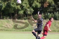 Kreisklasse - Saison 2023/2024 -SV Zuchering - SV Oberstimm - Edwin Engelmann schwarz Oberstimm - Nico Ziegler rot Zuchering - Foto: Meyer Jürgen