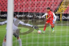 Bayernliga - U17 - Saison 2022/2023 - FC Ingolstadt 04 -  1860 München - Zeitler Deniz rot FCI - Torwart Dunker Mauricio 1860 München - Foto: Meyer Jürgen