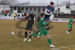 Bezirksliga - Saison 2024/25- TSV Gaimersheim - VFB Eichstätt II - Marlon Rozh Torwart Eichstätt - Nico von Swiontek Brzezinski (Nr.17 - TSV Gaimersheim) - Foto: Meyer Jürgen