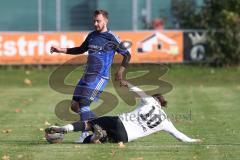 2023_10_28 - Kreisklasse - Saison 2023/24 - FC GW Ingolstadt - FC Arnsberg - Lucas Mack blau Arnsberg - Semih Soysal weiss GW Ing - Foto: Meyer Jürgen