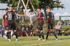 Testspiel - 2. Bundesliga - VfB Eichstätt - FC Ingolstadt 04 - Tor Jubel Filip Bilbija (35, FCI) Arian Llugiqi (29, FCI) Stefan Kutschke (30, FCI)